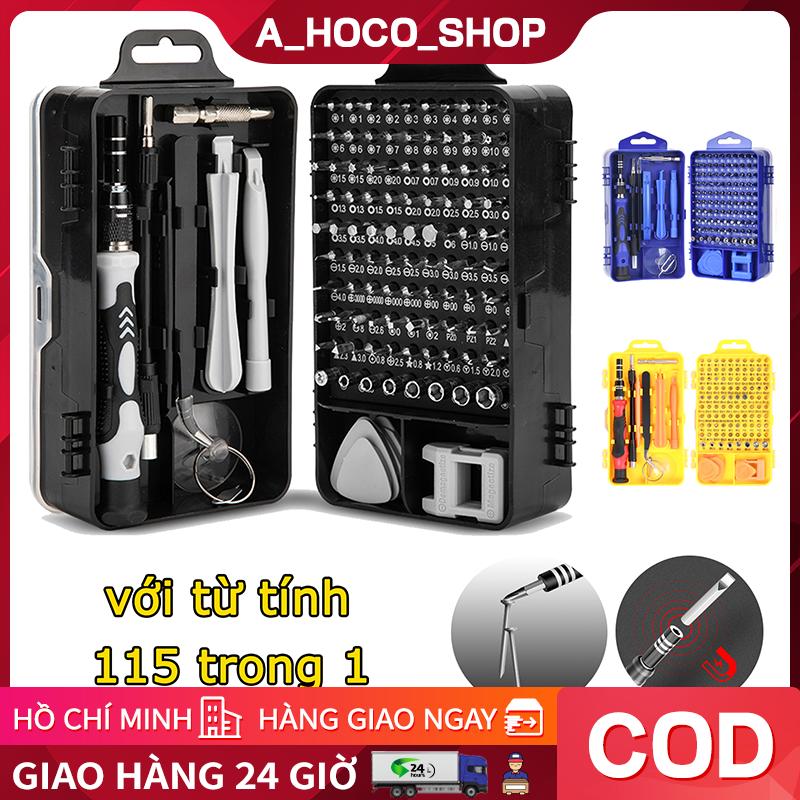 Bộ tua vít 115 trong 1 mini độ chính xác cao đa chức năng thích hợp sửa chữa điện thoại