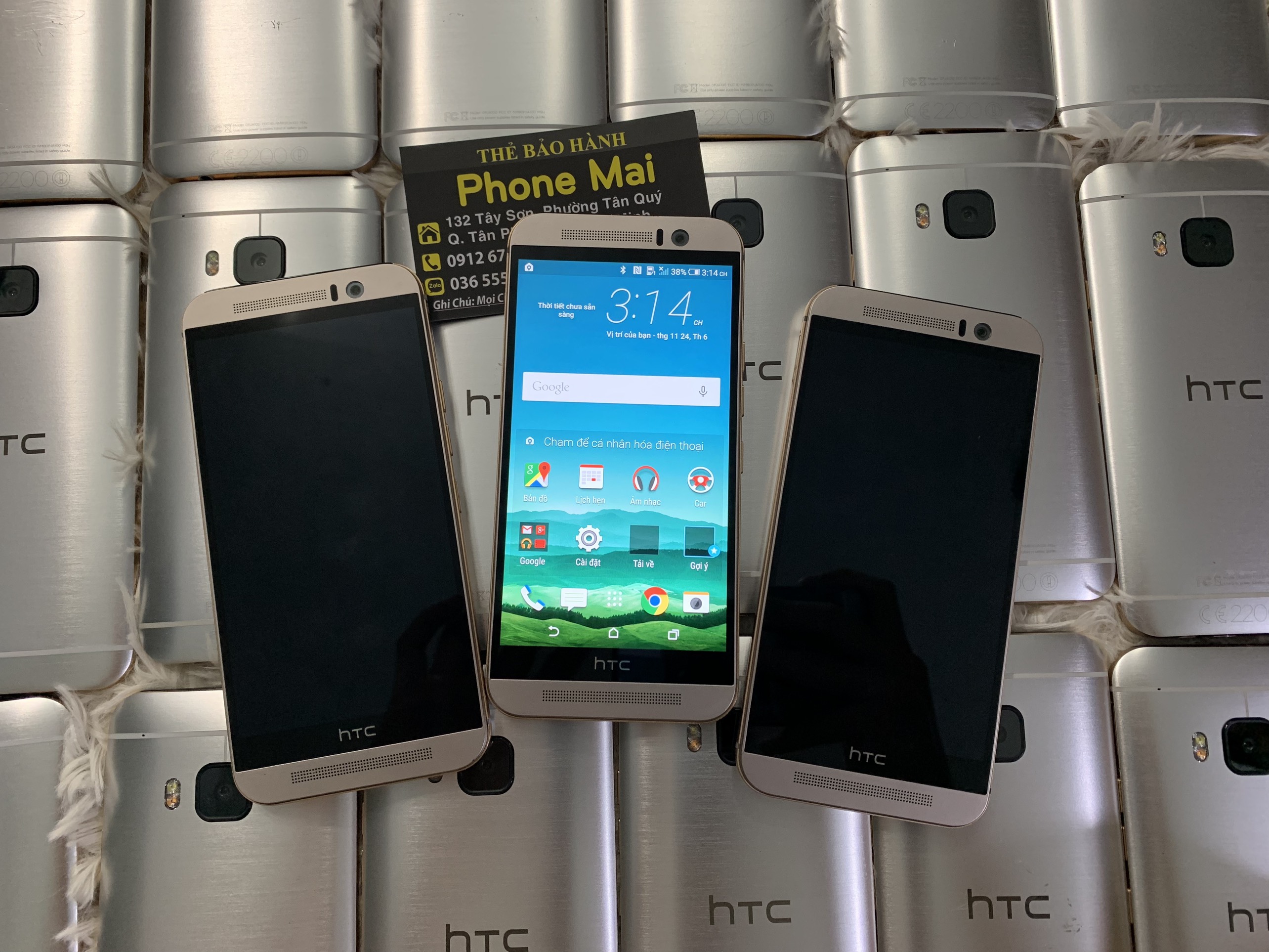 Điện thoại htc one m9 ram 3g/32g android 7.0 máy zin, snapdragon 810