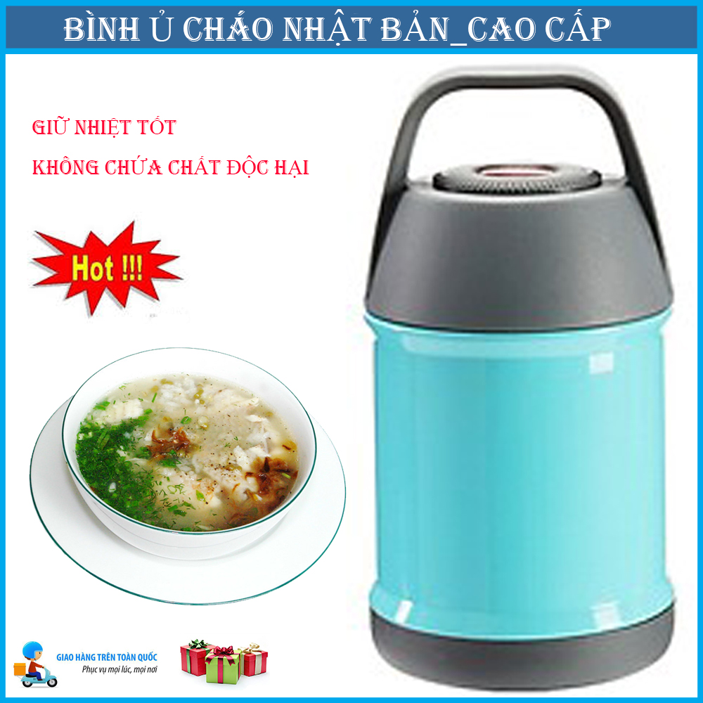 Bình ủ cháo,bình ủ cháo nhật bản,bình ủ cháo giữ nhiệt,nhỏ gọn tiện lợi.xả kho tri ân khách hàng - tặng kẹp muỗi cho bé
