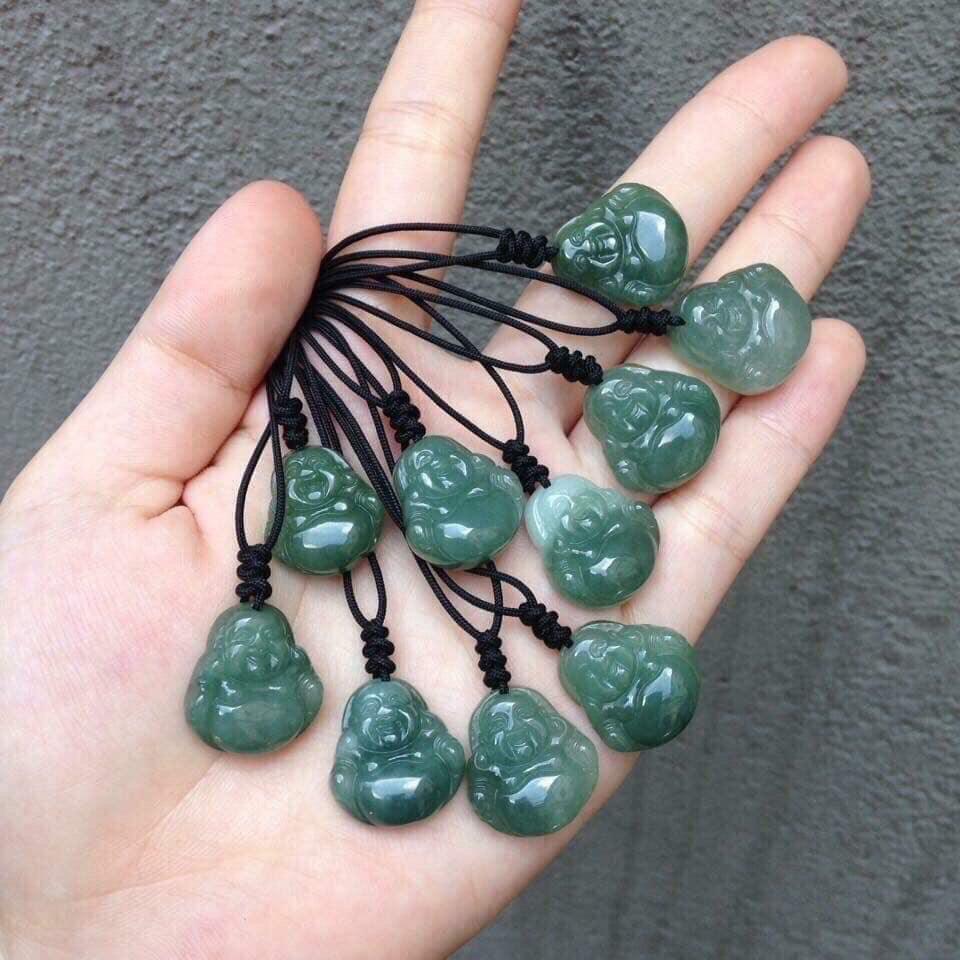 Phật Di Lặc ngọc Jade size dành cho trẻ em - xưởng buôn đá phong thủy Huỳnh Đào