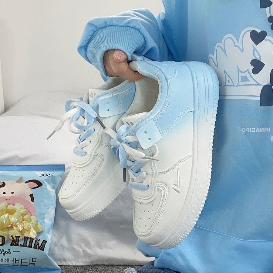 Giày thể thao sneaker buộc dây loang màu phong cách hàn quốc cực hót trend