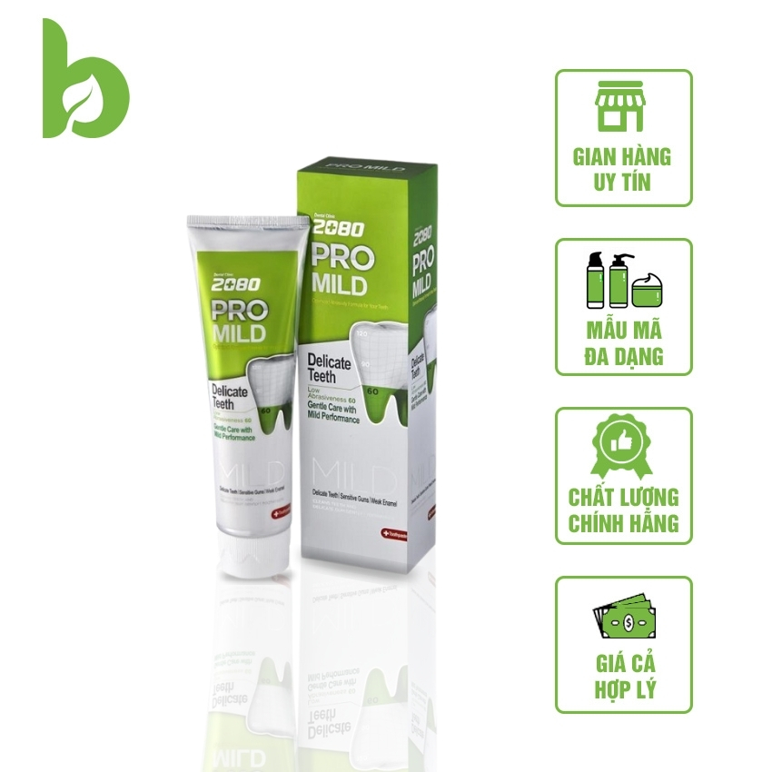 [ MIỄN PHÍ VẬN CHUYỂN] Kem đánh răng cao cấp hàn quốc 2080 PRO MILD SENSITIVE chống ê buốt cho răng nhạy cảm cao, an toàn, thành phần thiên nhiên - BECOME
