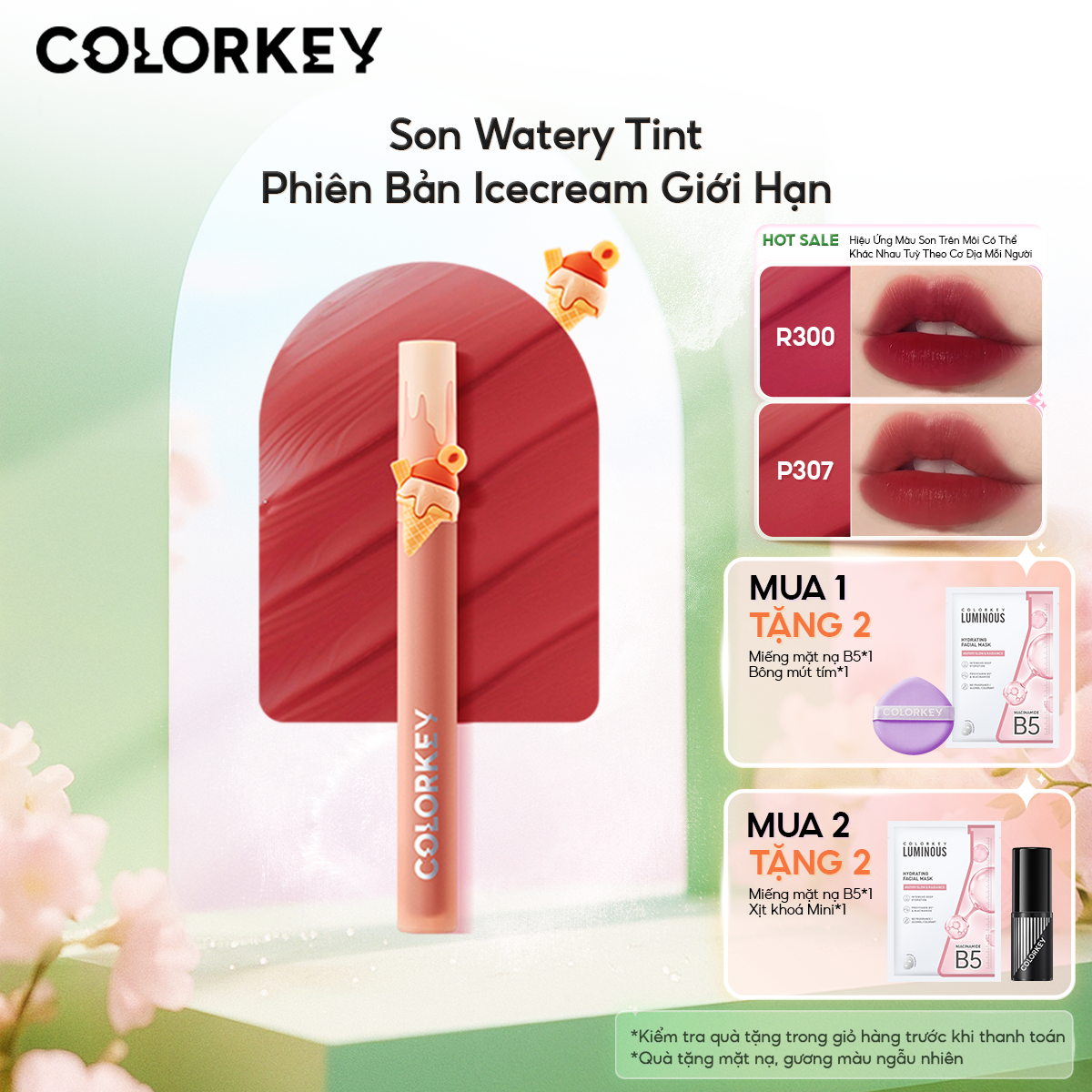 Son COLORKEY Phiên Bản Ice Cream Ngọt Ngào Thời Thượng