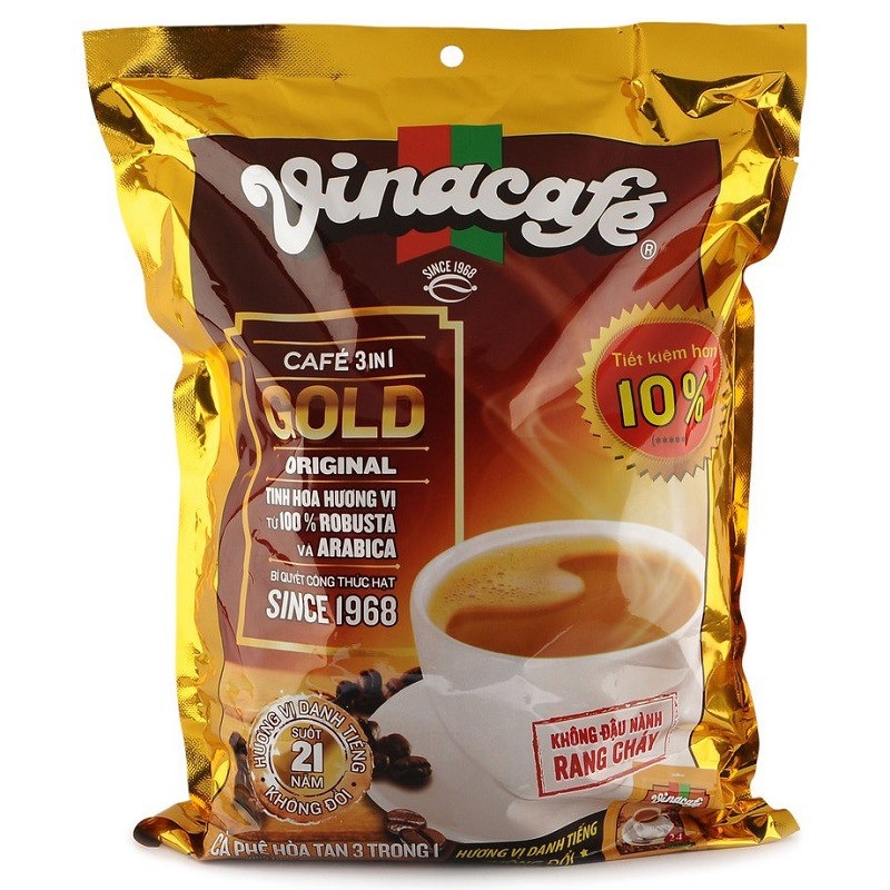 Cà phê hòa tan 3 trong 1 – vinacafé gold original - túi 800g cao cấp - bách hóa tổng hợp như ngọc