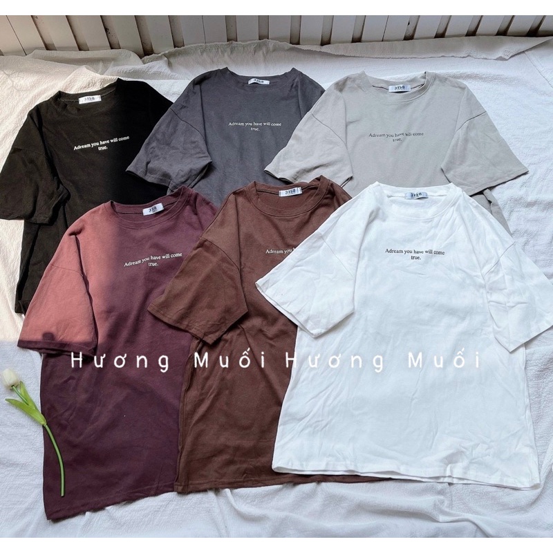 Áo thun chữ nhỏ nhí Adream - phông 3158 chất dày