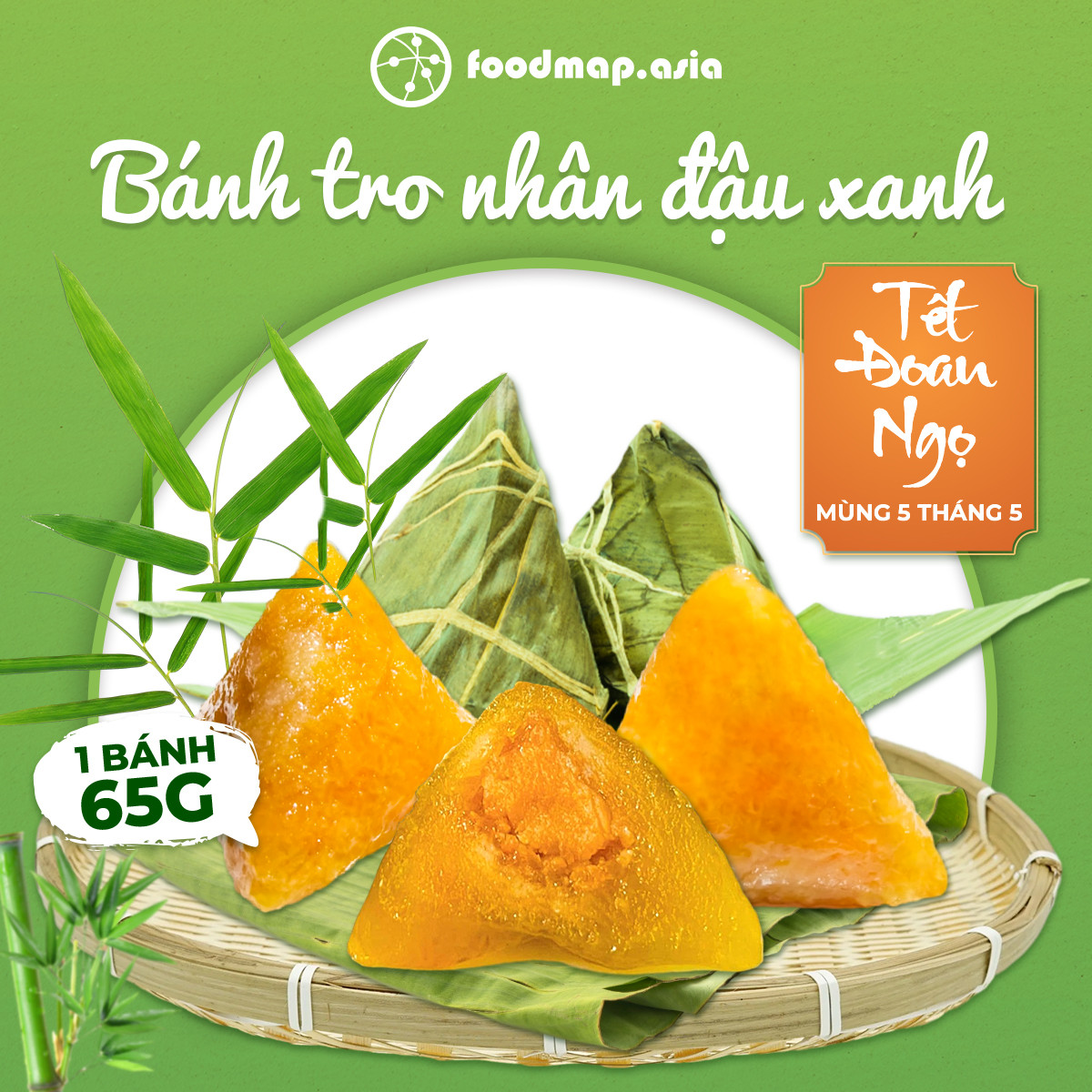 Bánh Ú Tro Nhân Đậu Xanh - Đặc Sản Ngon Lành