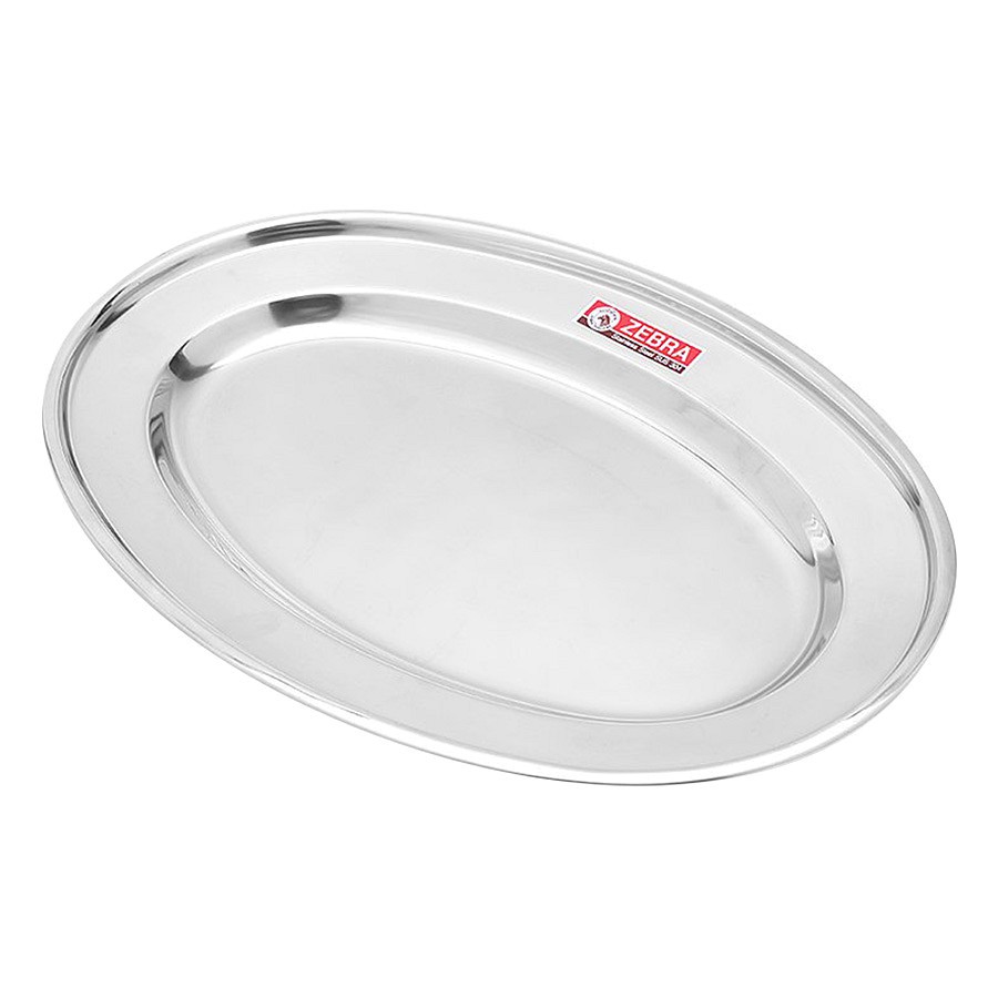 Dĩa inox 304 oval zebra thái lan 16" - 40.5cm- 121041