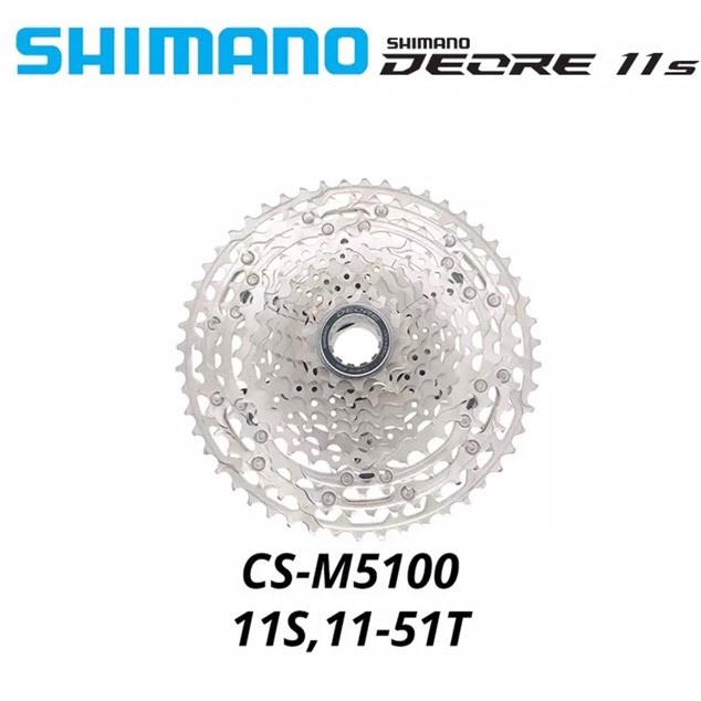 Líp thả xe đạp Shimano CS-M5100 11-51T // 11T 42T 11 tốc độ