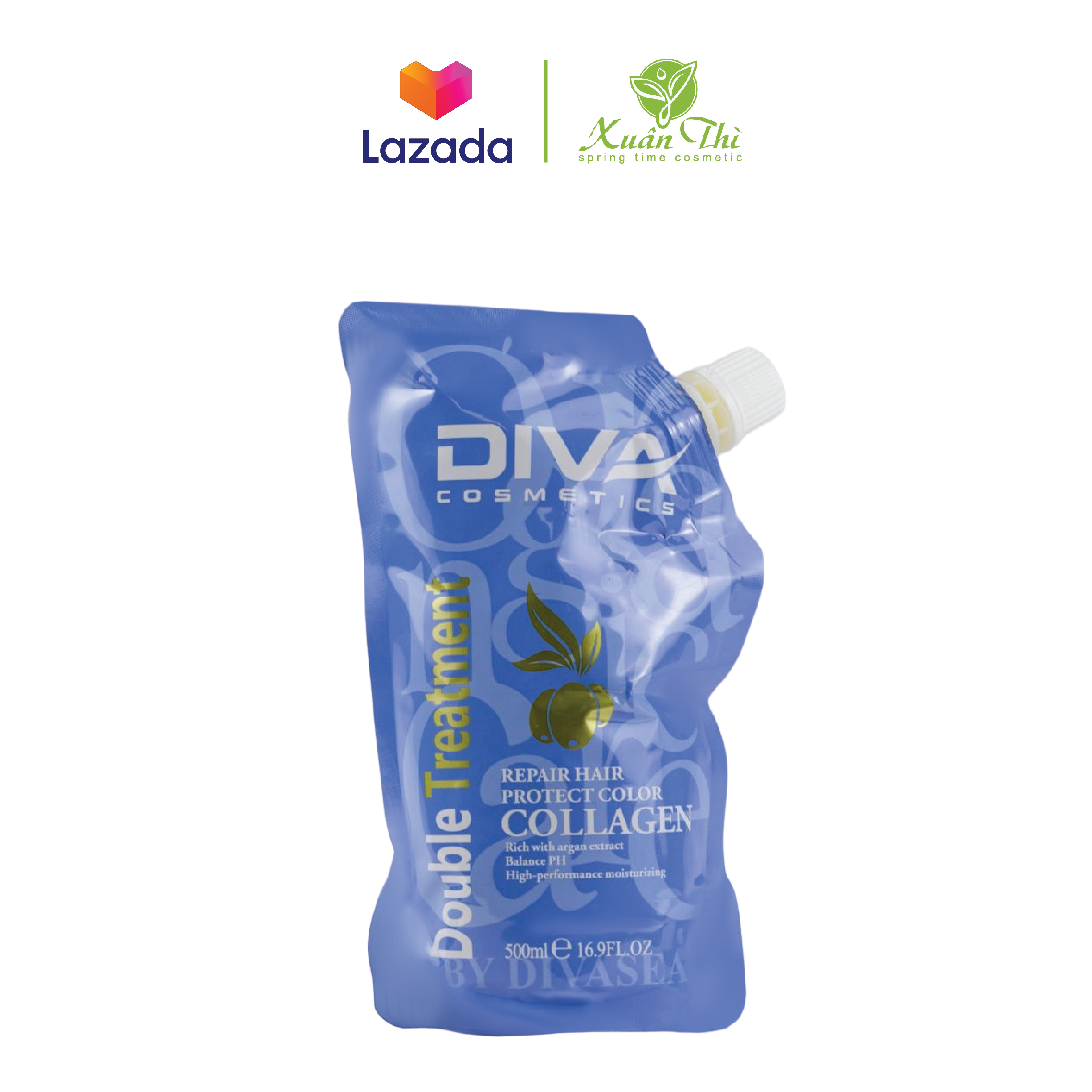 Dầu hấp giữ màu tóc DIVA Collagen Protect Color chính hãng 500ml