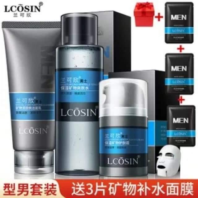 Bộ chăm sóc da Lcosin tặng kèm mặt nạ