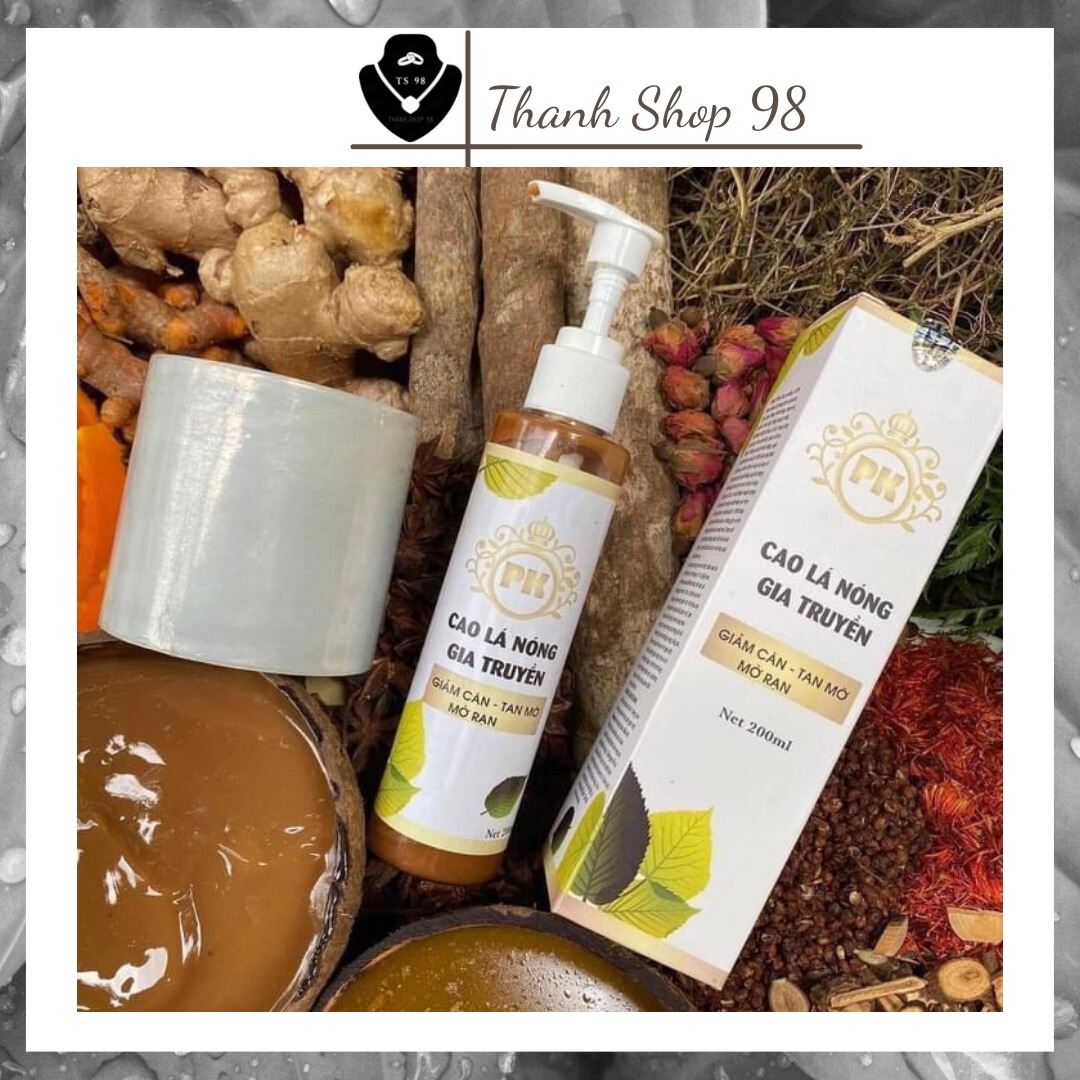 Tan Mỡ Bụng Giảm Mỡ Bụng Cao Lá Nóng Gia Truyền Tặng kèm Mủ ủ nóng