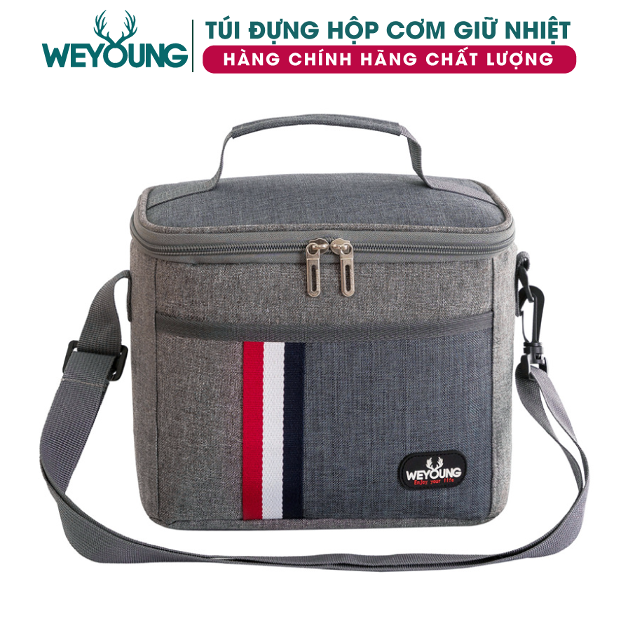 Túi đựng hộp cơm. Túi giữ nhiệt đa năng nhiều lớp. Túi đựng đồ ăn trưa. Túi chống toả nhiệt, dày dặn, có tay xách, phong cách Hàn Quốc thời trang, hiện đại. KORESTA12