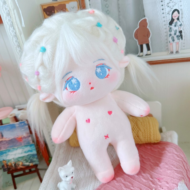 20cm Have a bone Cute Doll White Hair Blue Eyes Cho Mi Yeon Minnie Jeon So