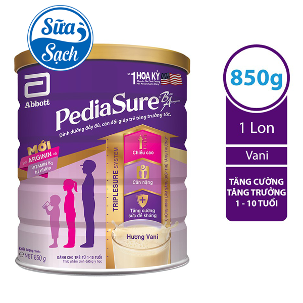 Sữa bột Pediasure B/A hương vani 850g