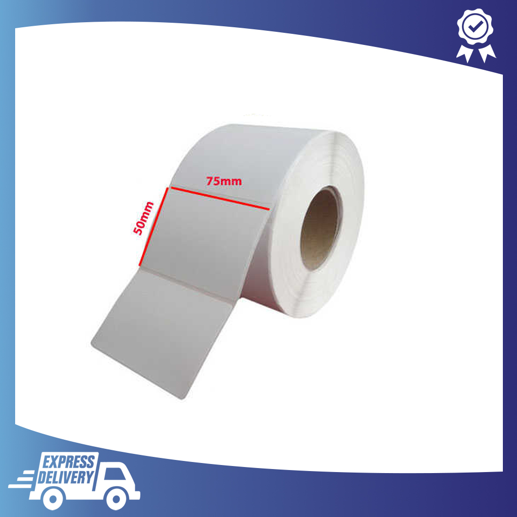 Decal nhiệt in đơn GHTK, giấy in tem 75x50 mm cuộn 30m