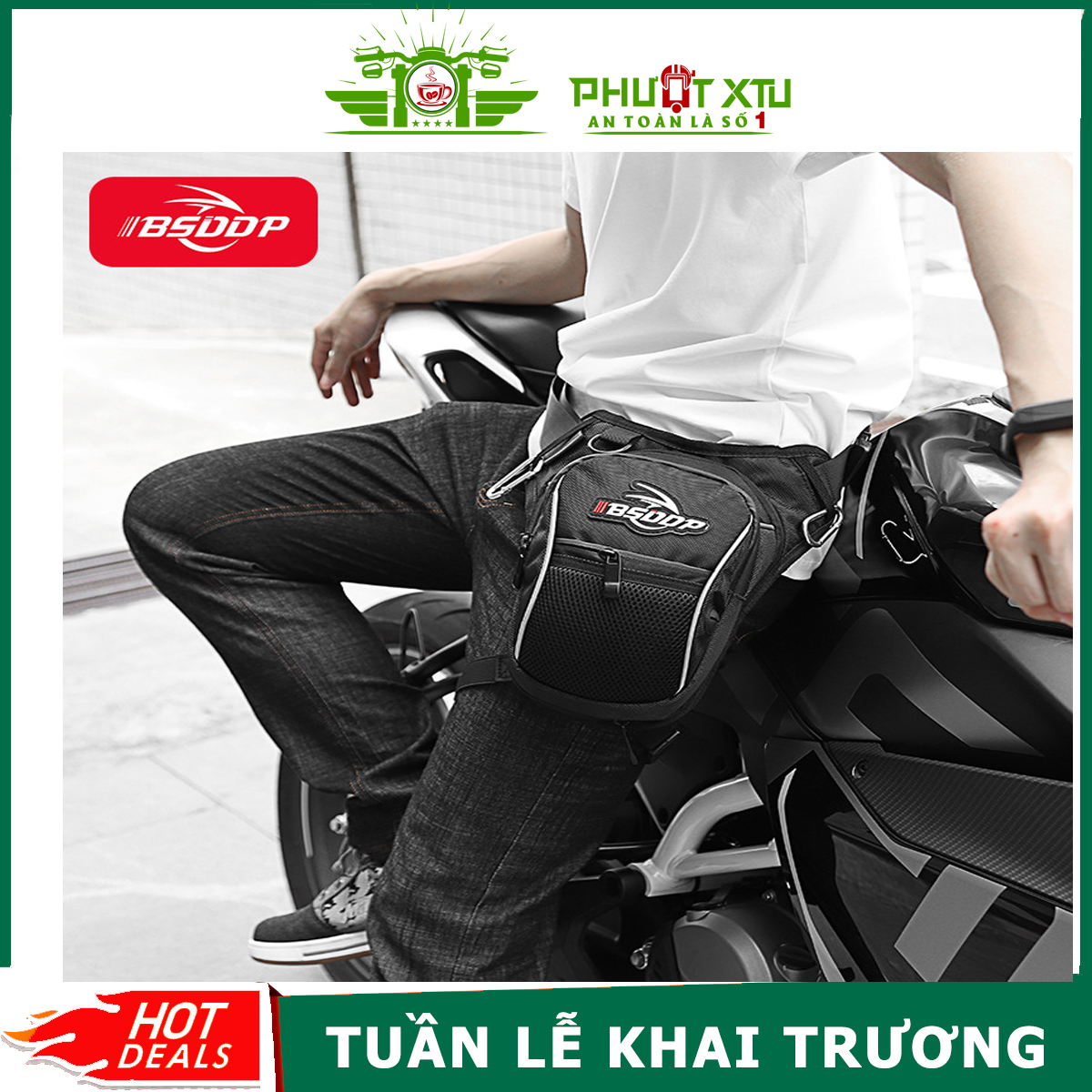 Túi đựng đồ đa năng đeo thắt lưng khi đi moto - Hội quán Phượt XTU khuyên dùng