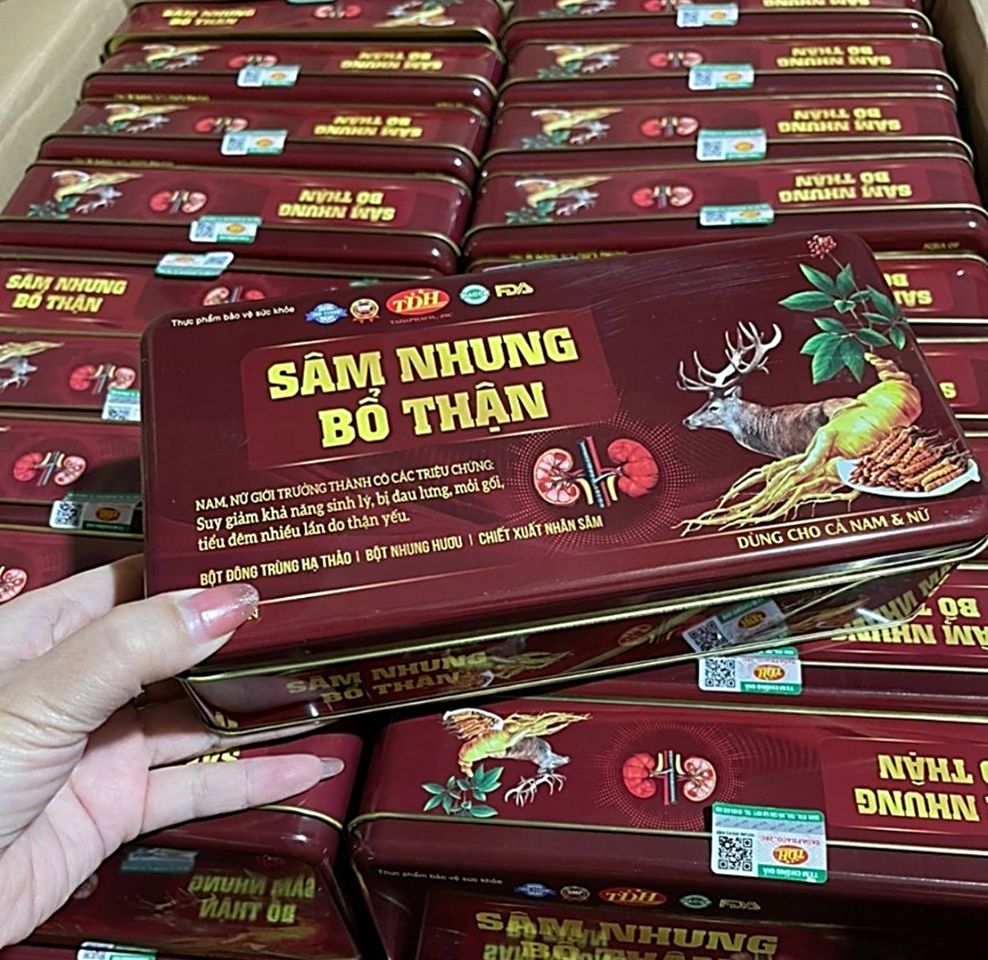 Viên Uống Sâm Nhung Bổ Thận Giúp Bổ Thận , Suy giảm Sinh Lý Nam Nữ, Giảm Đau Lưng, Mỏi Gối ,Giảm Tiểu Đêm, Tiểu Nhiều Lần ,Tiểu Rắt,Tiểu Không Tự Chủ ,Tóc Bạc Sớm -hôp 60 viên- Dược Phẩm MT