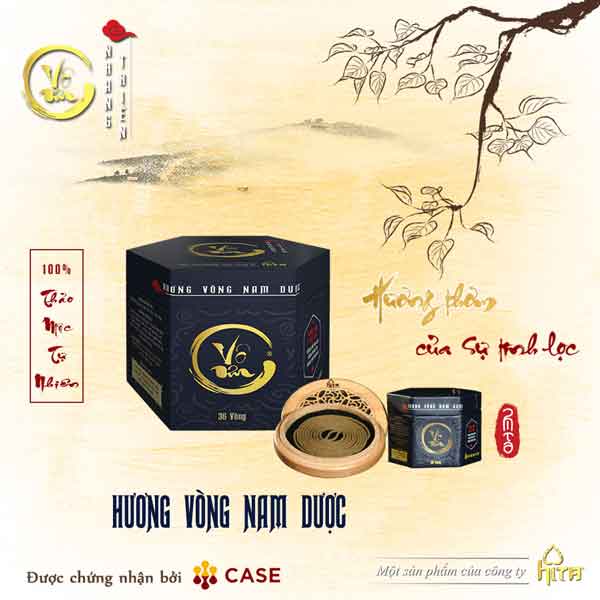 Hương vòng nam dược - nhang sạch, nhang vòng hita, 100% thảo mộc , nhang dược liệu hita - nhang thiền vô ưu