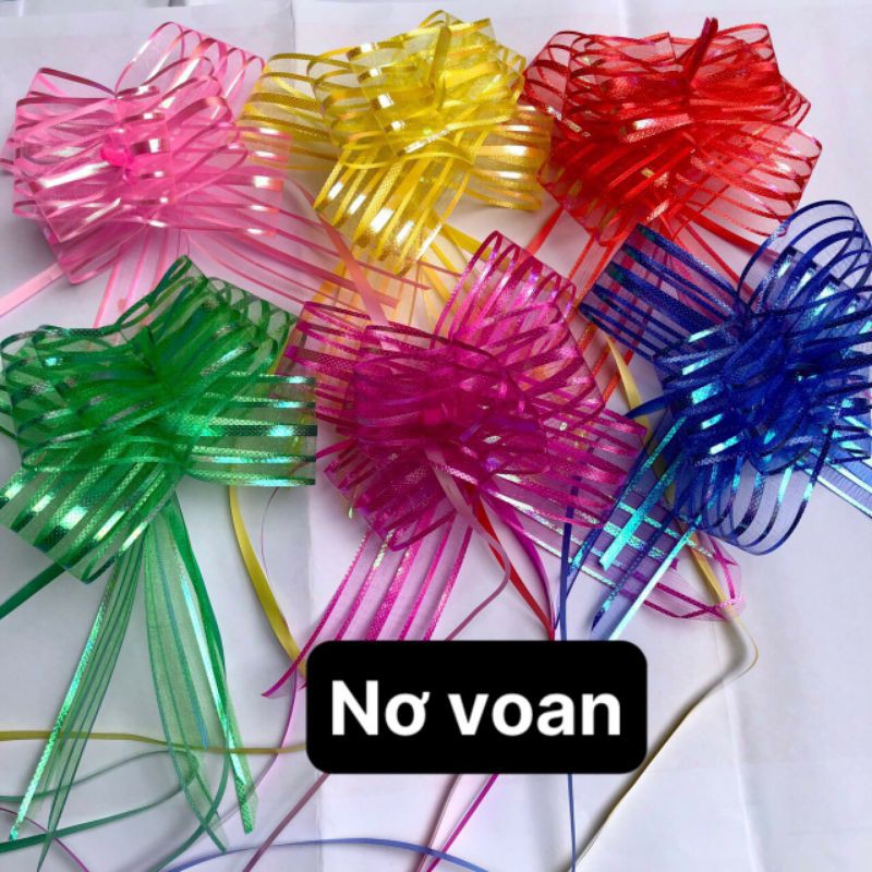 Combo 10 nơ voan gói quà 35k