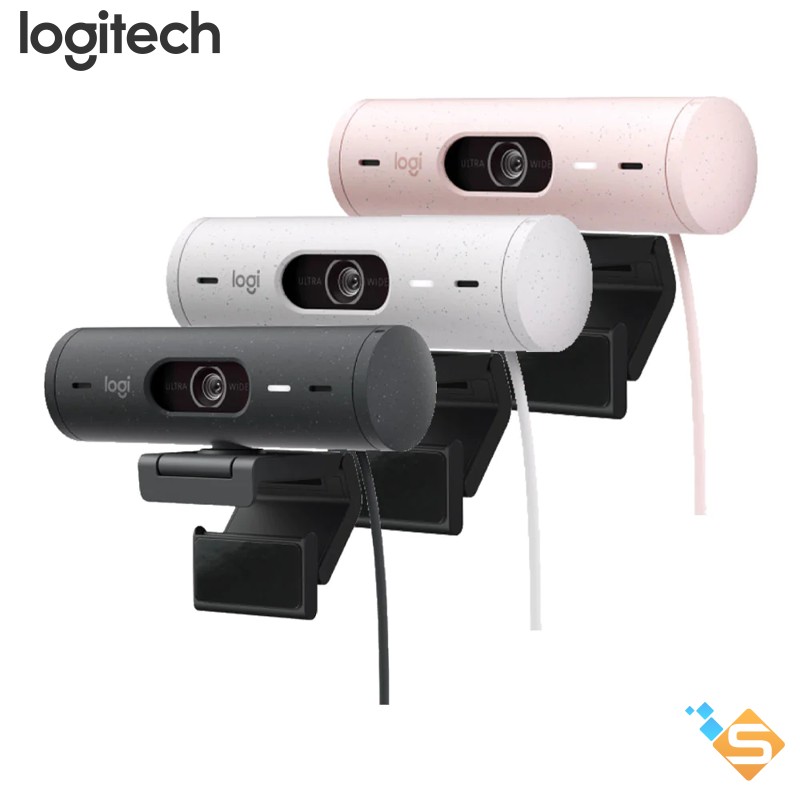 Webcam hdr logitech brio 500 full hd 1080p tự điều chỉnh ánh sáng - bảo hành chính hãng 12 tháng