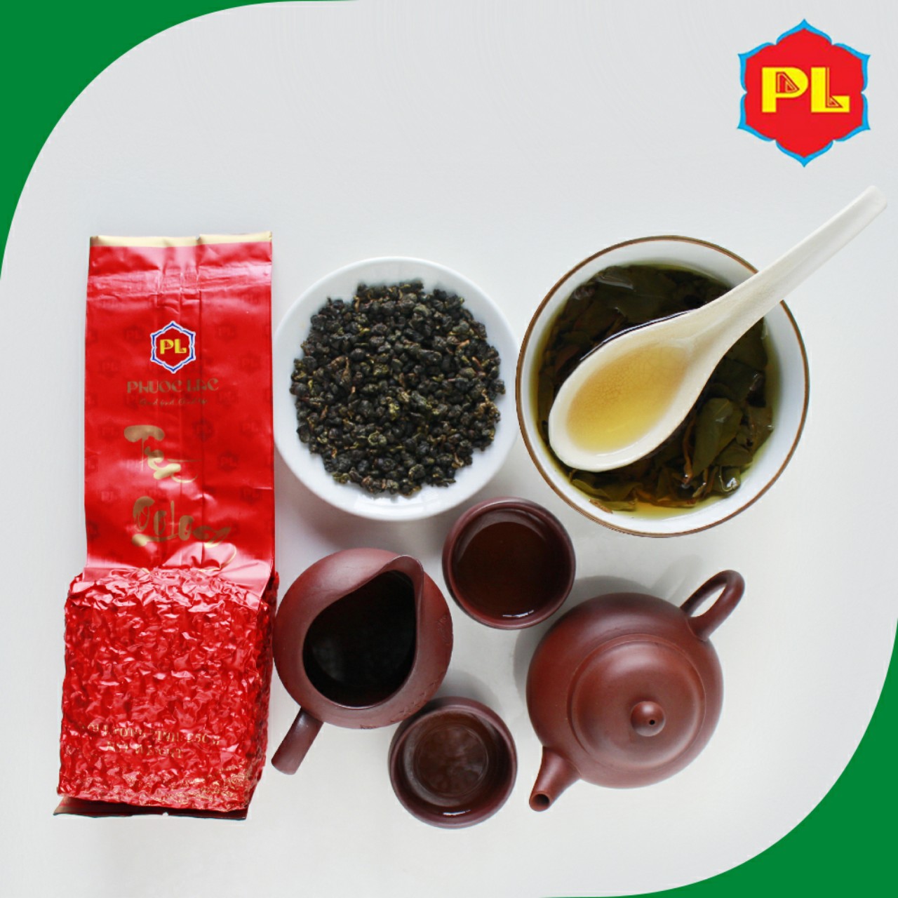 Trà ô long Phước Lạc thượng hạng Kim Tuyên 5 sao - Trà biếu cao cấp gói 100g
