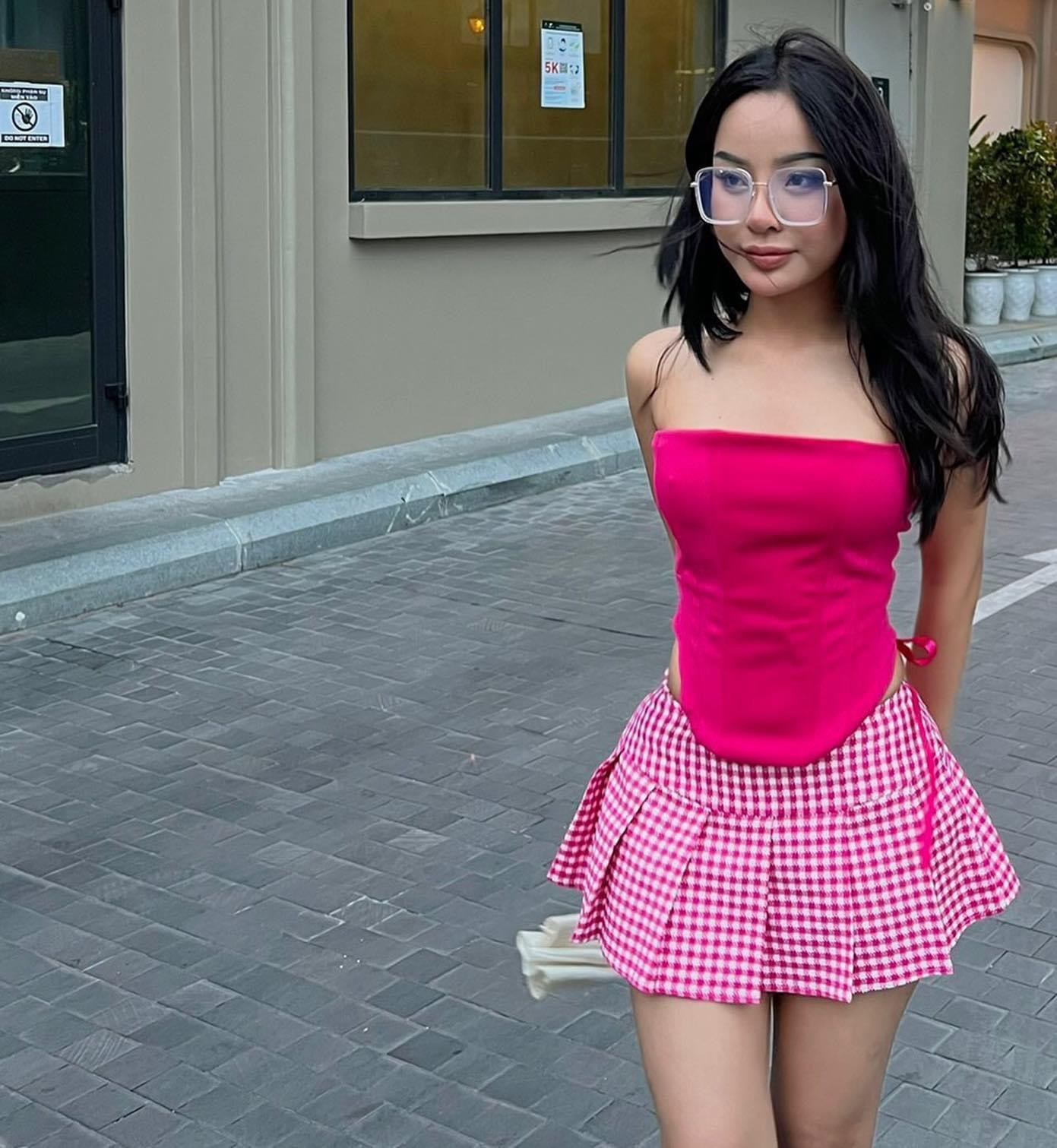 GENER | Áo corset dây rút phong cách Y2K | Pinky Obsession Corset