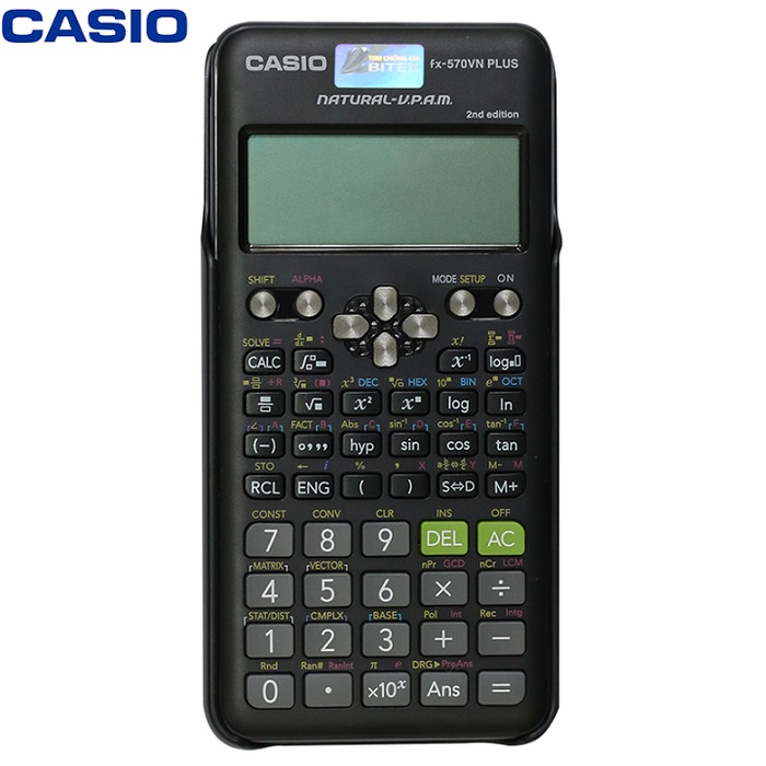 Máy tính casio fx-570vn plus: Có một nhu cầu tính toán phức tạp? Không cần phải lo lắng, Casio FX-570VN PLUS đã sẵn sàng giúp bạn giải quyết mọi thách thức về toán học. Hãy xem hình ảnh liên quan để thấy sức mạnh của công cụ này.