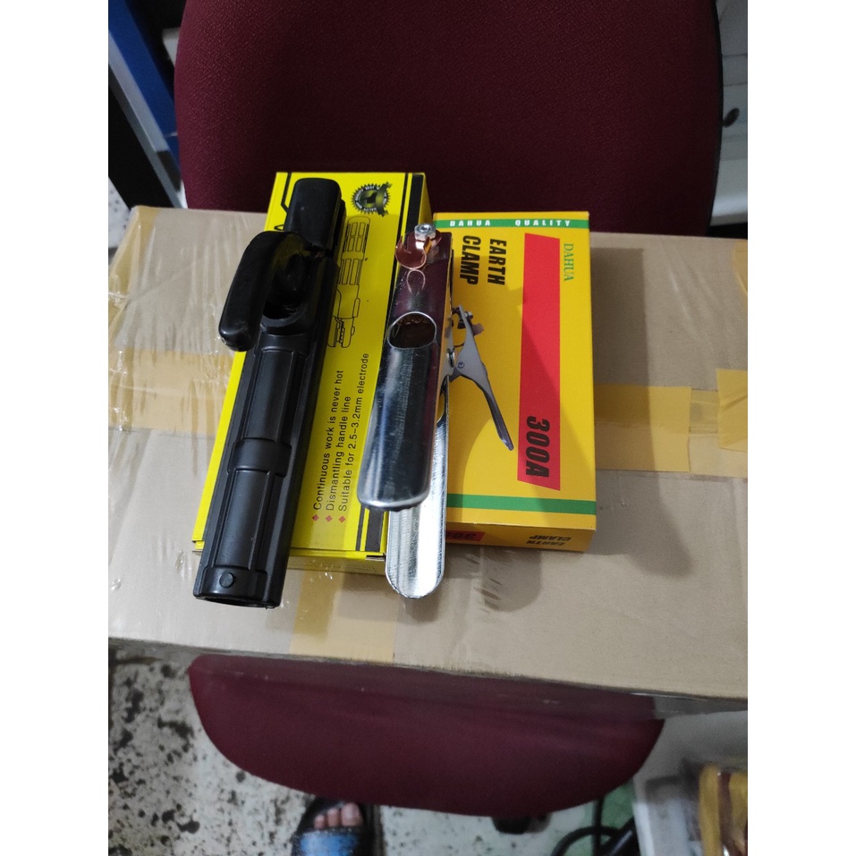 Combo 1 kìm hàn que 300a + 1 kẹp mát 300a