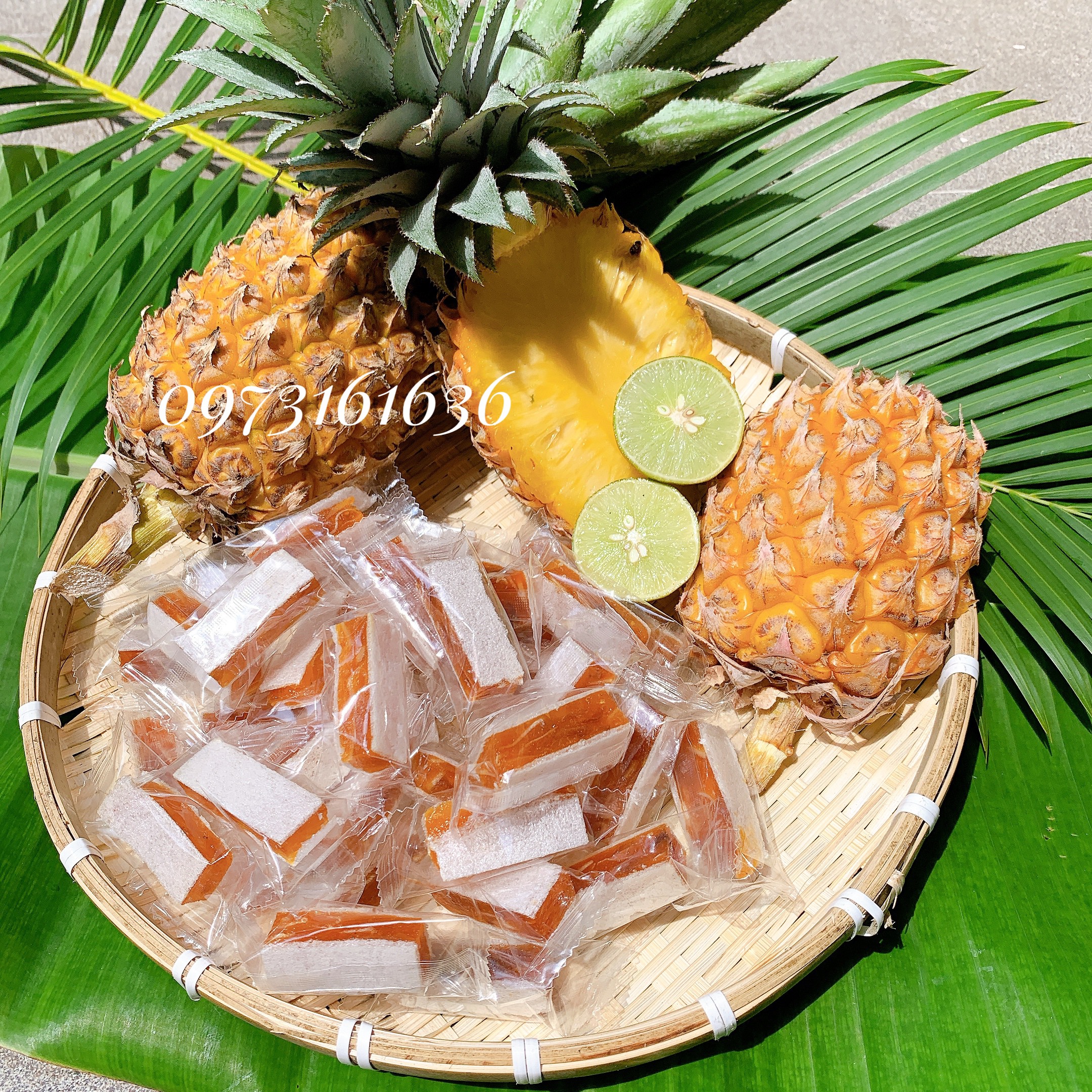 [500G] Kẹo khóm mít dừa non sợi Kiên Long- đồ ăn vặt