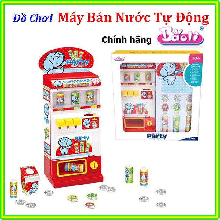 Máy bán nước trái cây mini tự động cho bé - Đồ chơi Máy Bán NƯớc Tự Động Baoli 801, giúp cho các bạn nhỏ có thể vừa học vừa chơi một cách tự nhiên nhất - Home Baby