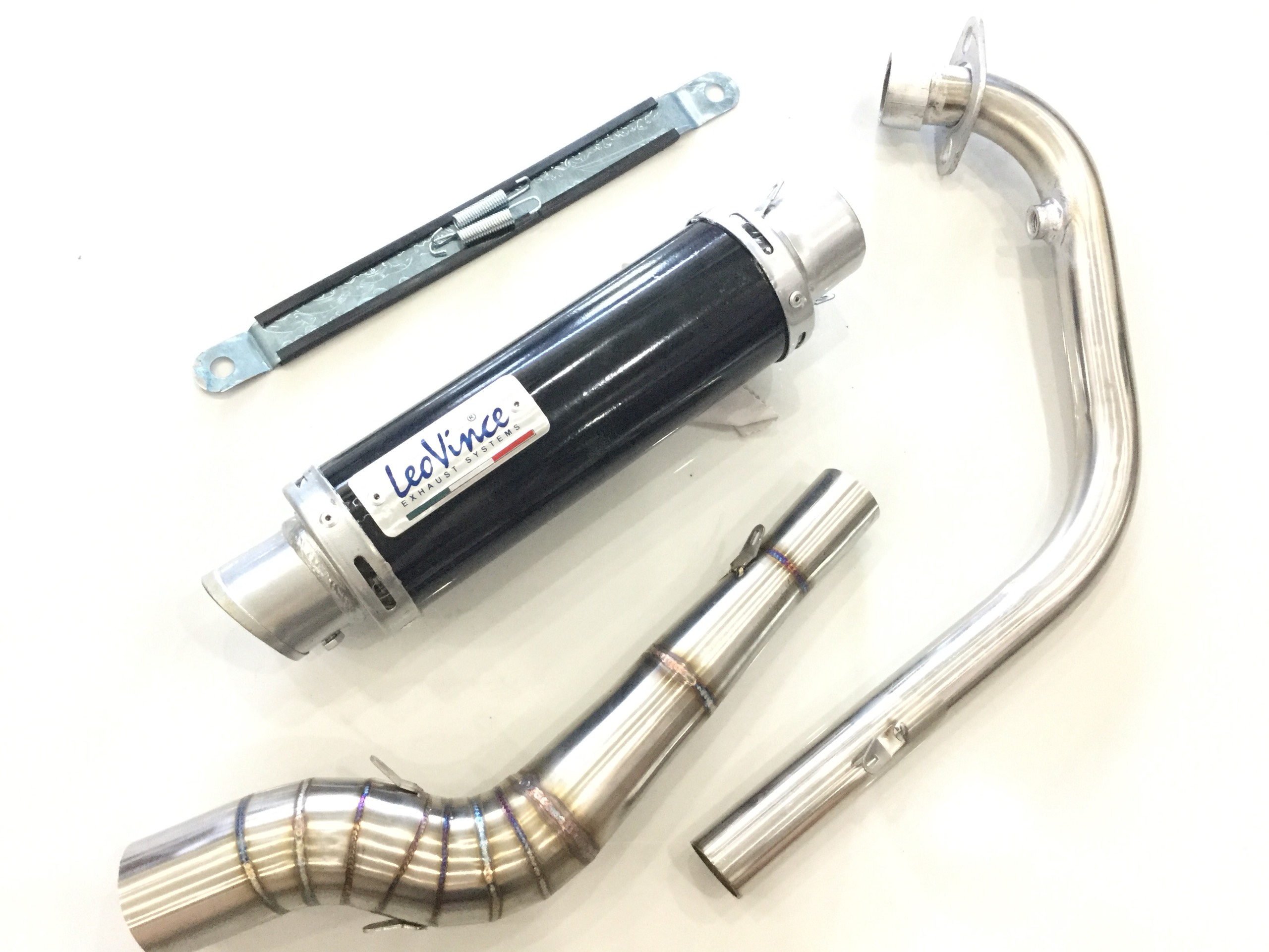Pô Leovince Đen - Cổ Cong 2 Khúc INOX 304 wave, cup, dream, sirius, exciter, winer, raider fi, satria, gsx, SẢN PHẨM CHẤT LƯỢNG, GIAN HÀNG UY TÍN, MUA NGAY