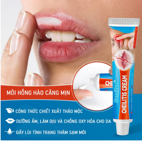 Kem Dưỡng Môi Giúp Dưỡng Ẩm Cho Môi, Cải Thiện Tình Trạng Khô, Nứt Nẻ, Giảm Thâm Sạm Môi,SUMIFUN Che