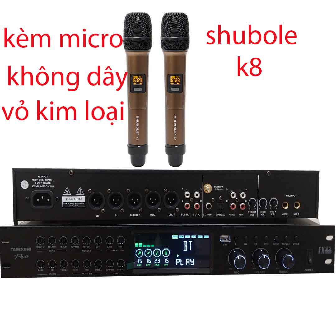 [kèm micro] vang karaoke vang cơ lai số tamashi fx25 chính hãng modem mới 2024 chuyên sâu kraoke chống hú tốt tích hợp đầy đủ chế độ như vang số
