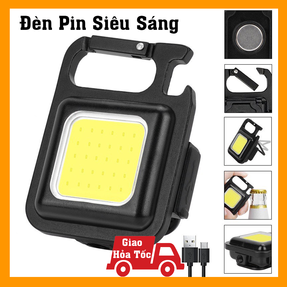 Đèn pin siêu sáng mini có móc khóa đa năng - đèn led mini móc khóa, đèn pin mini, đèn pin với 3 chế độ siêu sáng đèn led nhshop