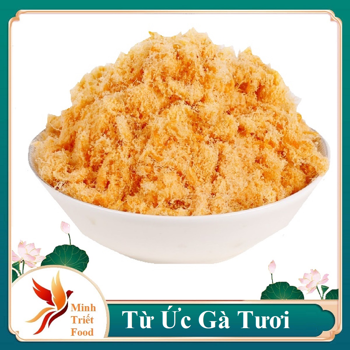 Chà bông gà được làm từ ức gà tươi tự nhiên
