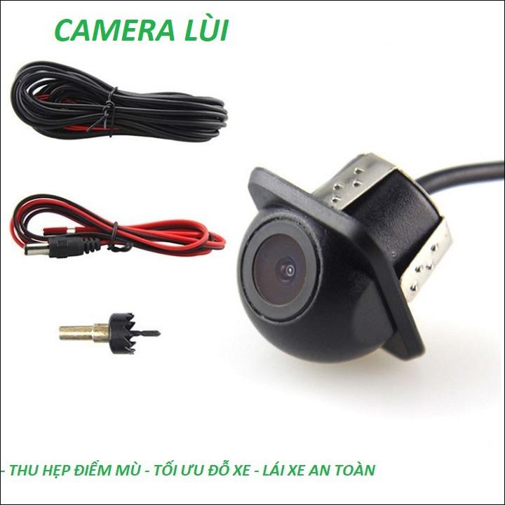 Camera lùi gắn chìm chống nước thẩm mỹ xe hơi có thang chia vạch camera nấm