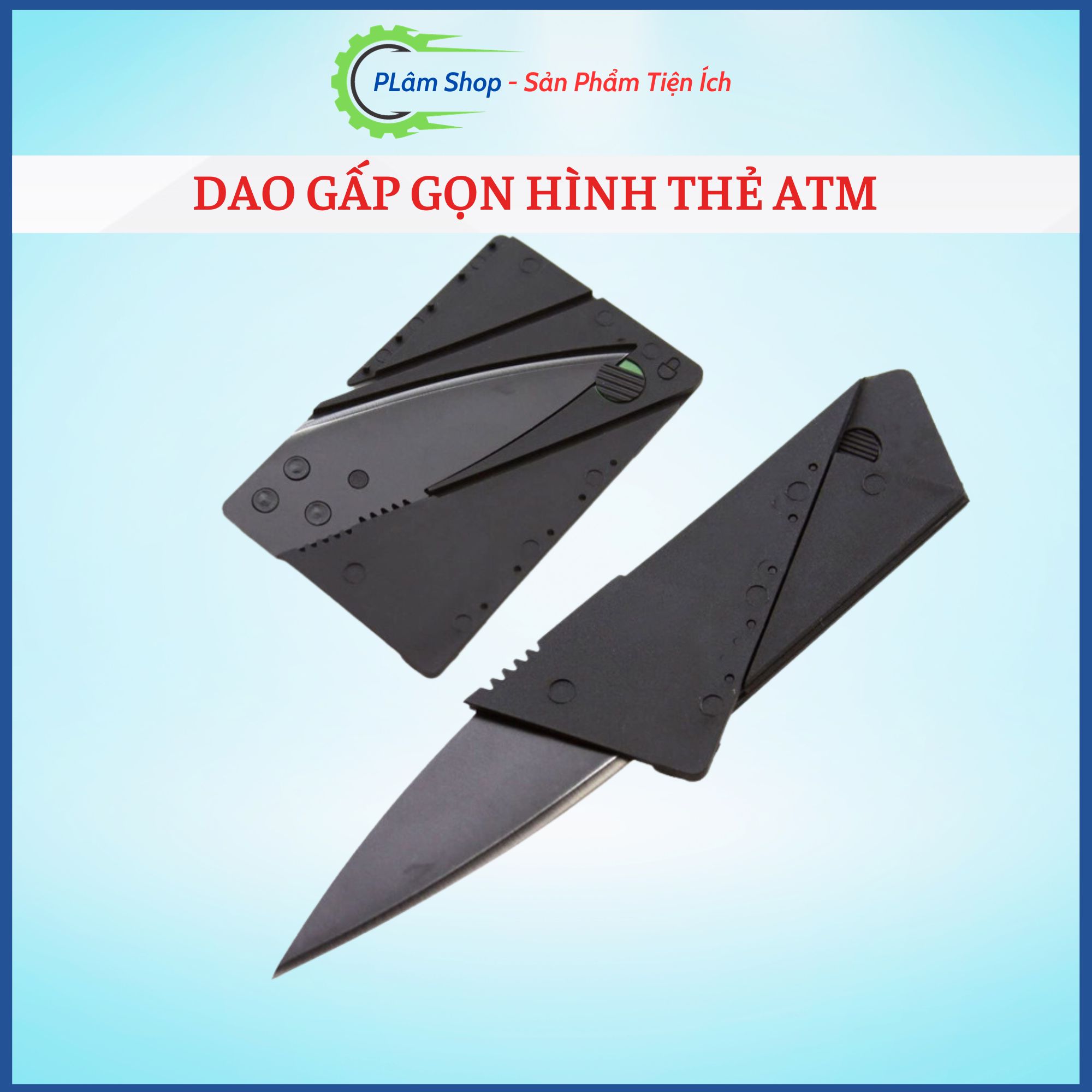 Dao xếp gọn hình thẻ ATM bỏ ví bóp đa năng tiện lợi