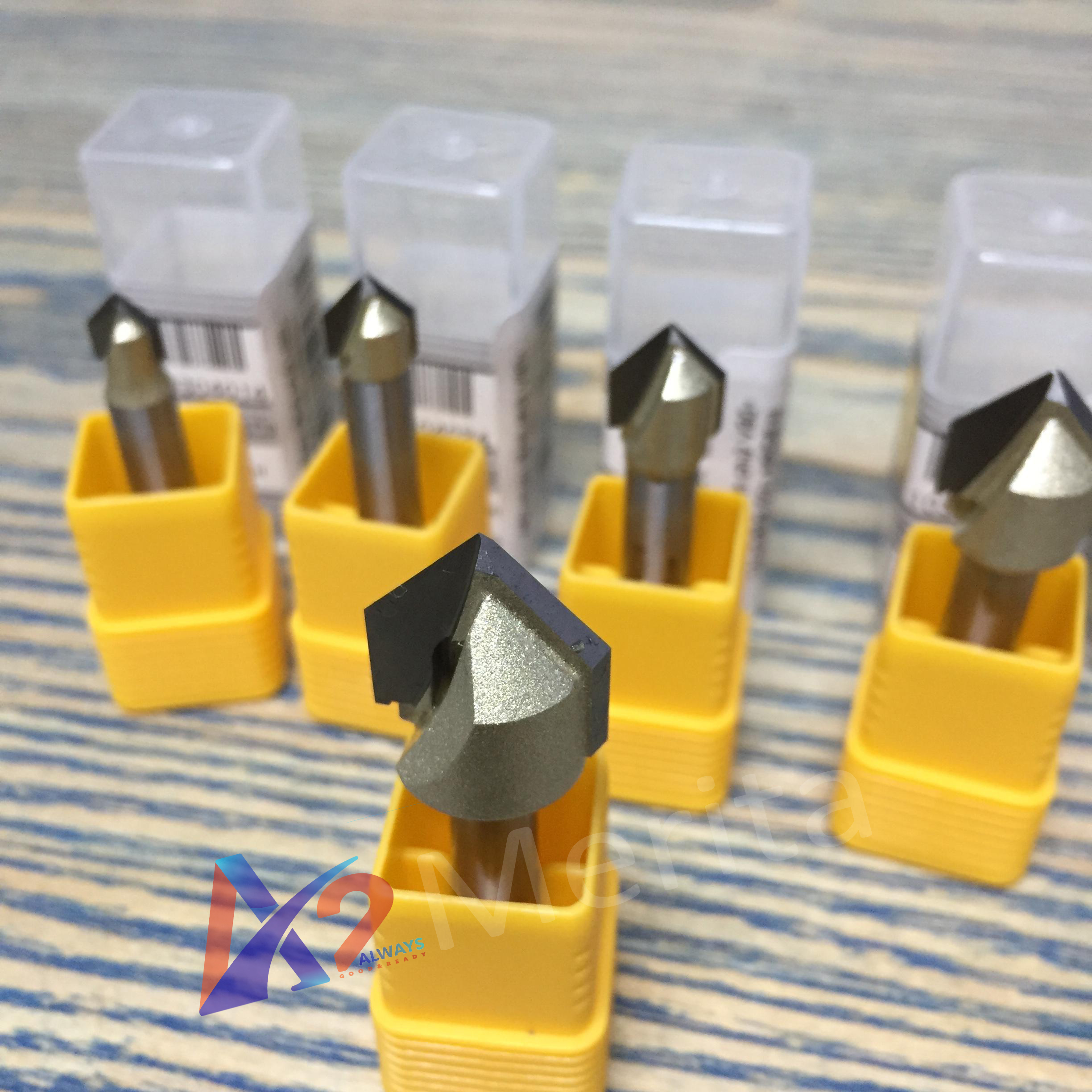 Mũi phay rãnh chữ v 90độ 1/4"x3/8" arden - made in taiwan - giá 1 mũi