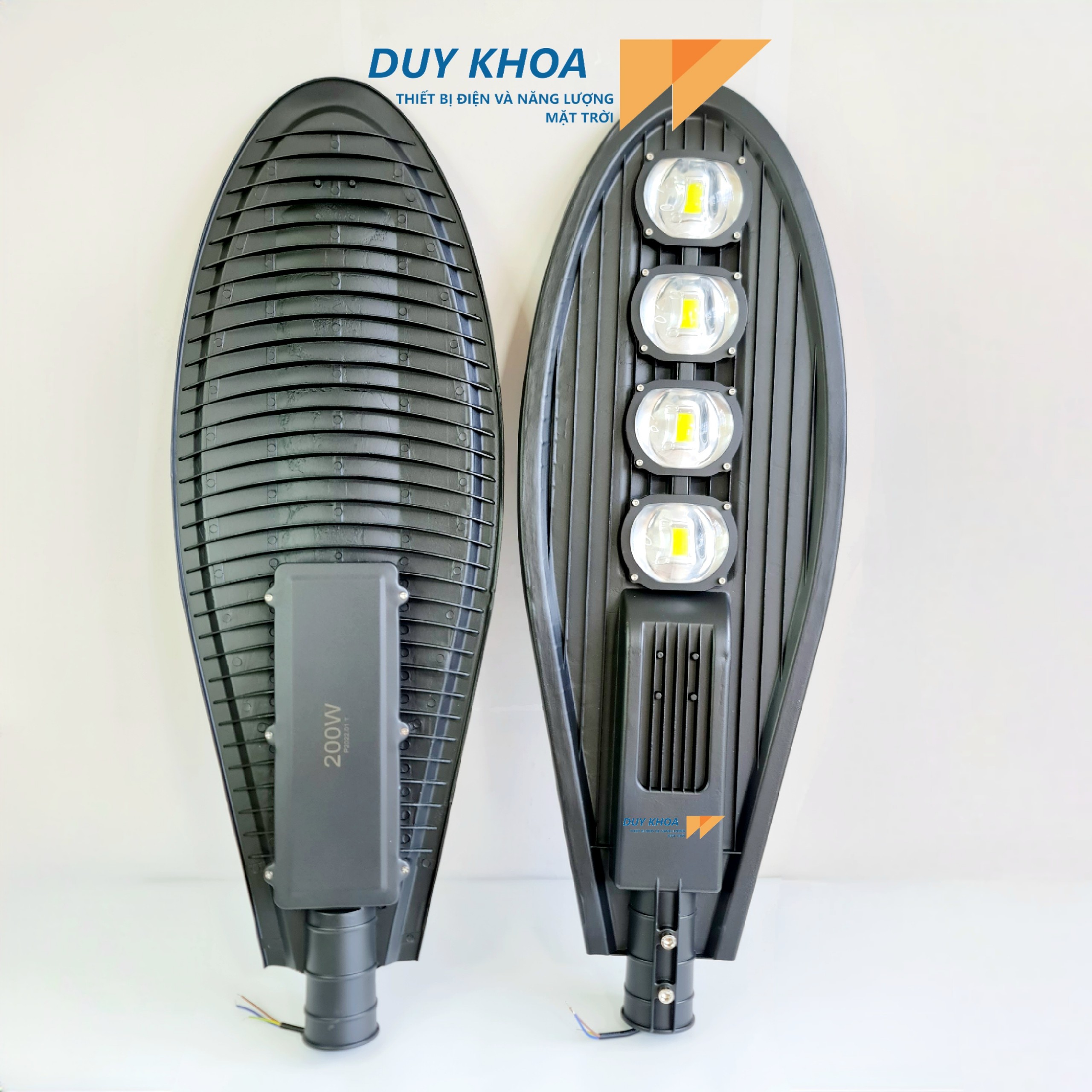 Đèn đường bi led 200w-150w-100w-50w - 220v ánh sáng trắng siêu sáng siêu bền led cob chống nước ip68 hình chiếc lá