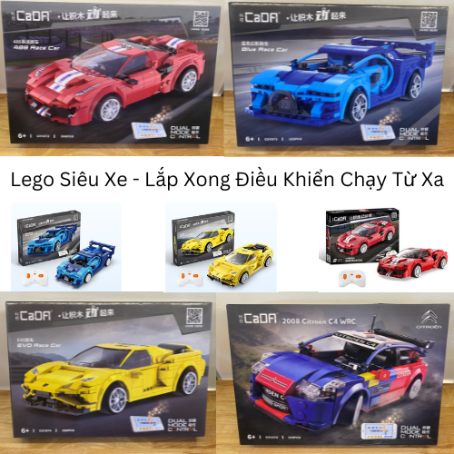 Đồ chơi lắp ráp Lego technic siêu xe - lắp xong điều khiển xe chạy từ xa hiệu Cada