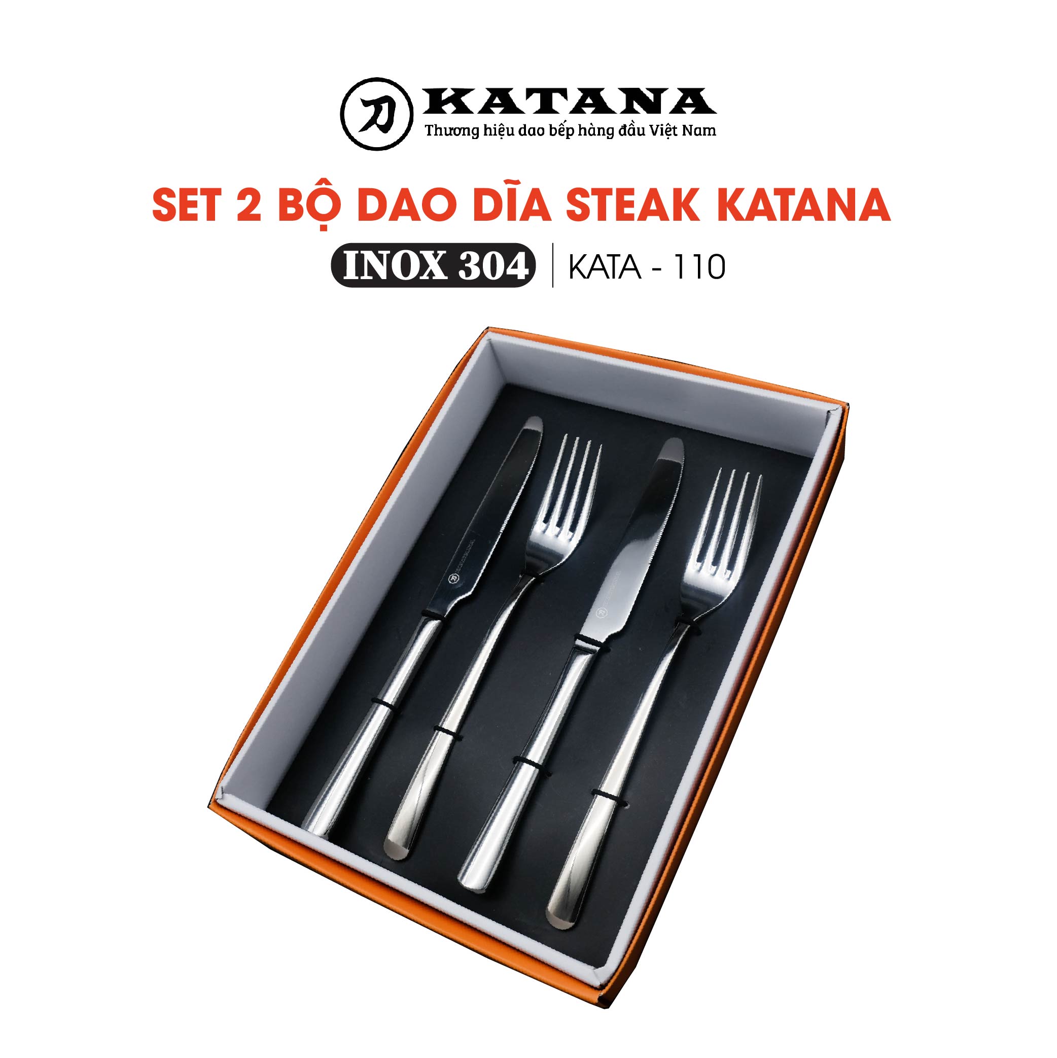 Set 4 chiếc dao Steak cao cấp thương hiệu KATANA - KATA110