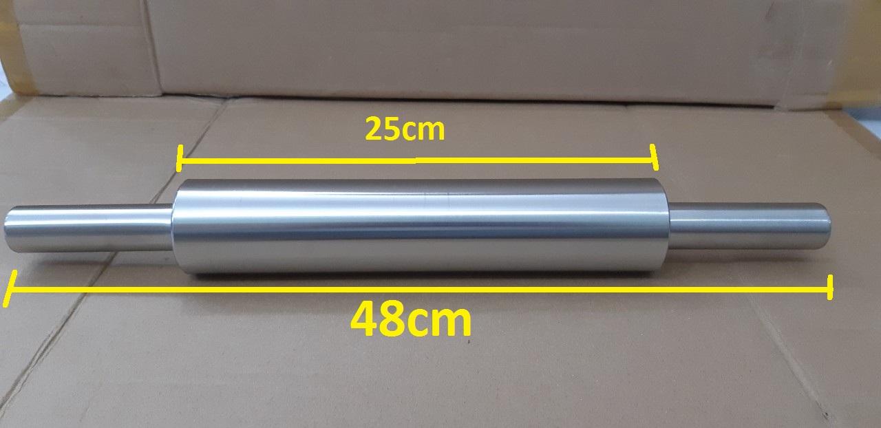 Cán bột inox có trục xoay 43cm