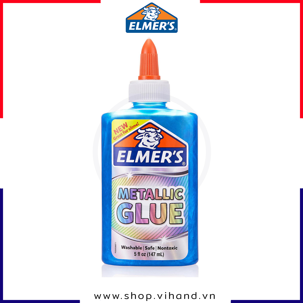 [HCM]Keo dán ánh kim Elmer’s Metallic Glue 147ml – Xanh dương
