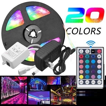 Bộ đèn led dây siêu sáng 5050 RGB phủ keo silicon + Nguồn + Remote