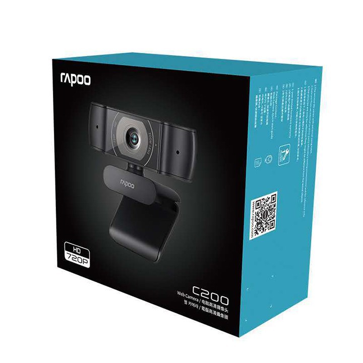 Webcam rapoo c200 hd 720p - hàng chính hãng