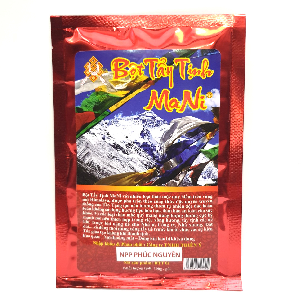 Bột Tẩy Tịnh Mani thảo mộc mani Đỏ 100gr