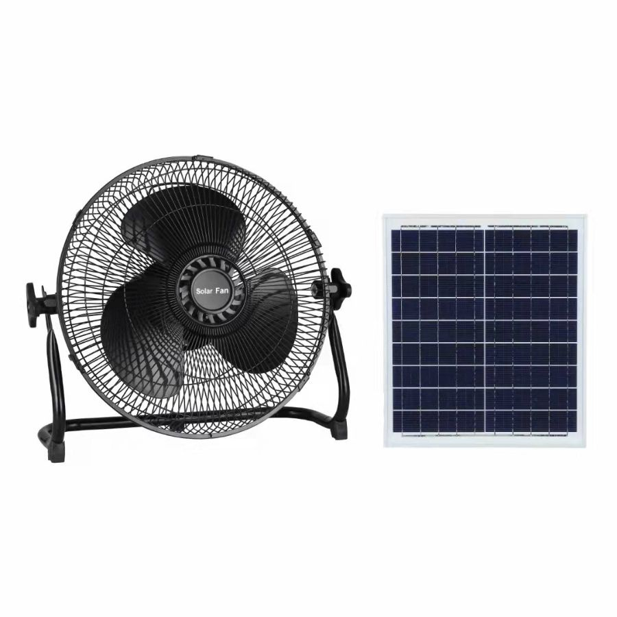 Quạt tích điện năng lượng mặt trời để bàn tiện lợi - quạt chân quỳ tích điện tiết kiệm điện - giá ưu đãi