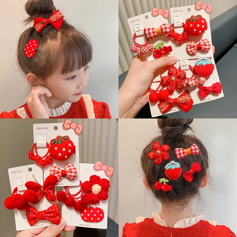 Dây buộc tóc hình nơ xinh xắn cho bé gái