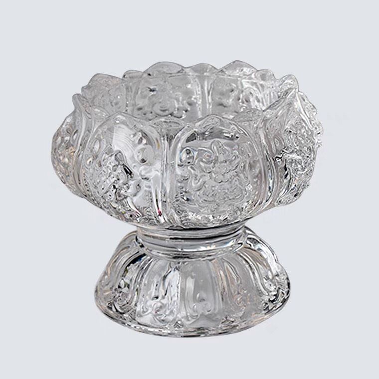 Ly thủy tinh, giá đỡ nến, đèn cầy-trang trí bàn thờ tổ tiên-Văn phòng phẩm Nhơn Phát