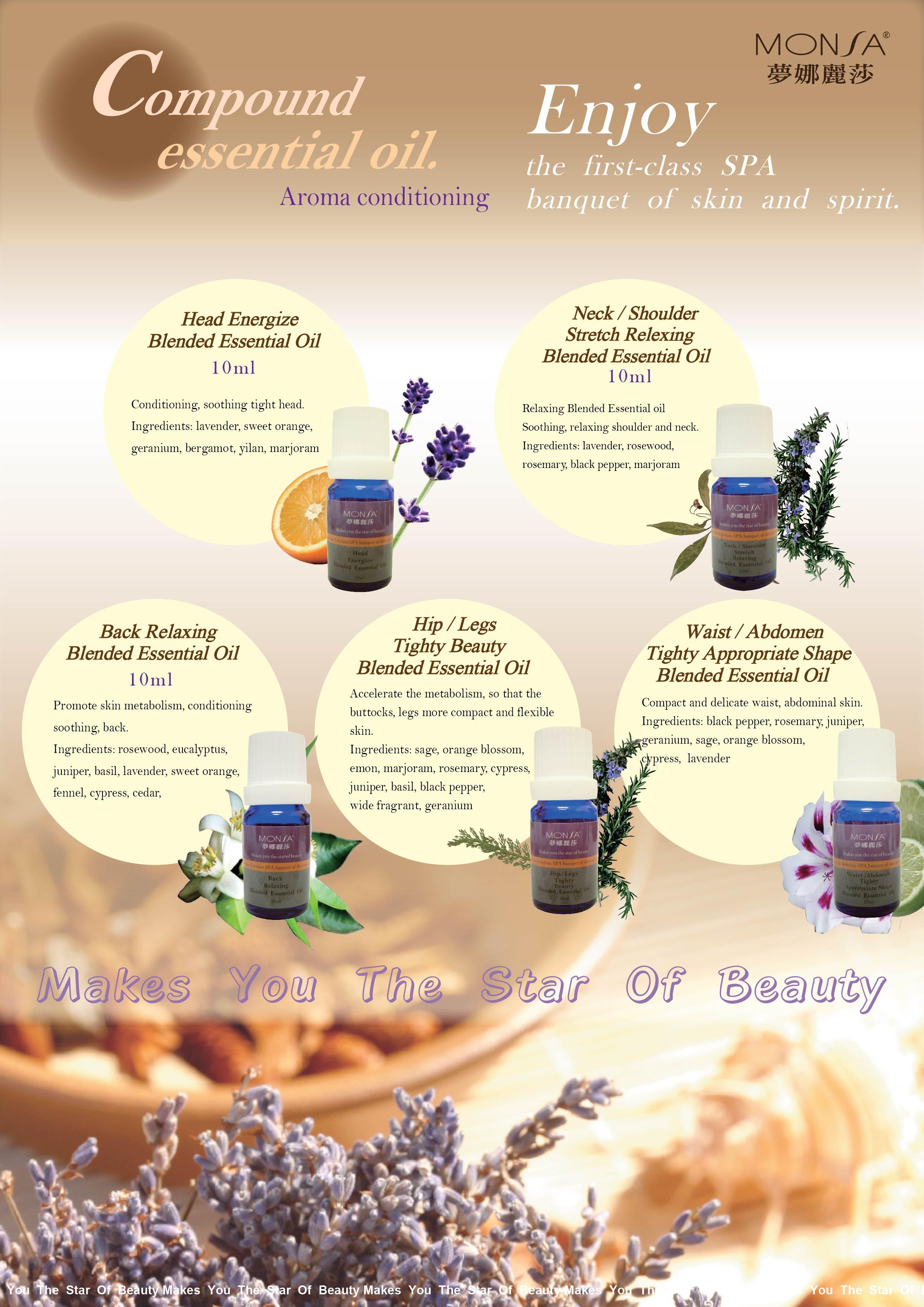 Thanh Phương Tinh Dầu Monsa Head Energize Blended Essential Oil 10ml 1